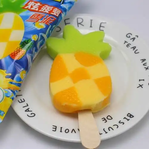 伊利冰工厂炫菠萝雪泥雪糕冰淇淋雪糕水果冰品冷饮冰激凌