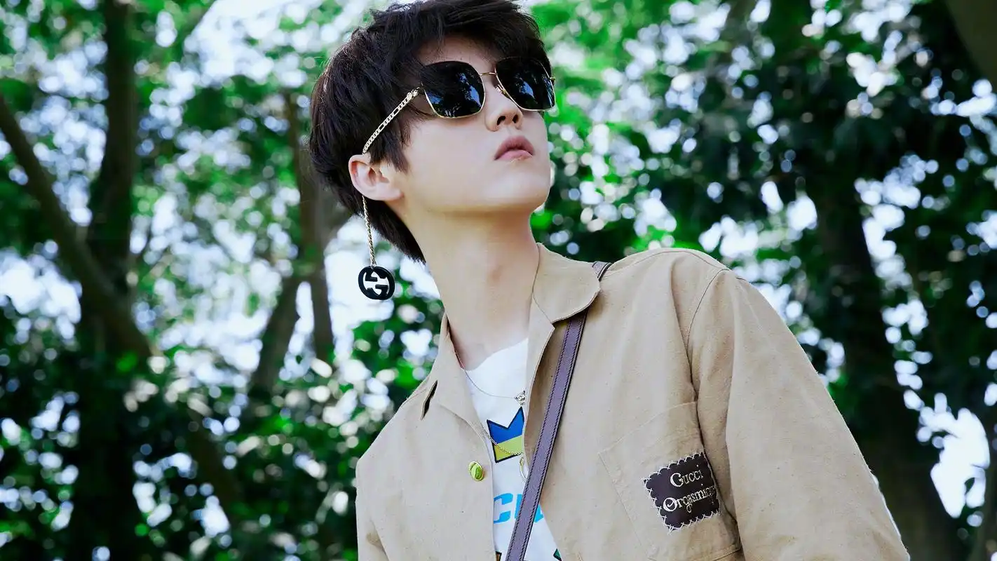 鹿晗夏日文艺帅气写真图片桌面壁纸壁纸封面图鹿晗夏日文艺帅气写真