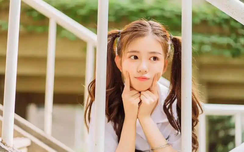 可爱美少女学生制服写真图片壁纸-美女壁纸-手机壁纸下载-美桌网