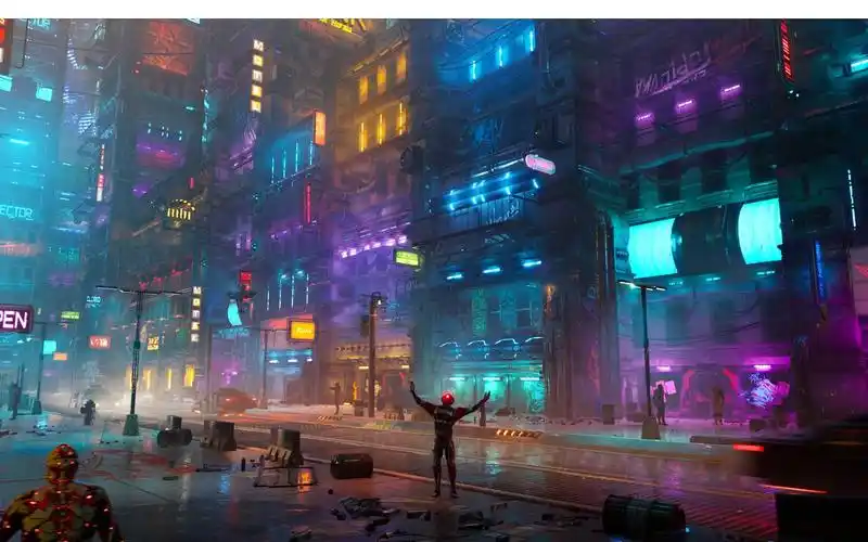 【ue4场景】虚幻4赛博朋克场景练习作品