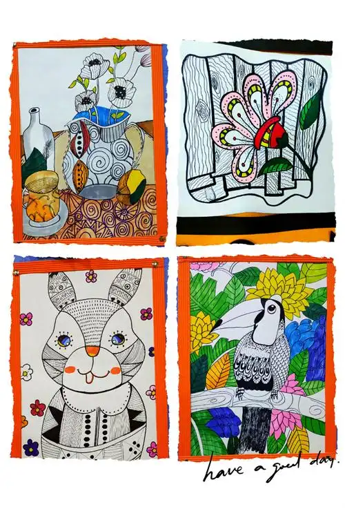 "展风采,助成长"教师绘画作品展