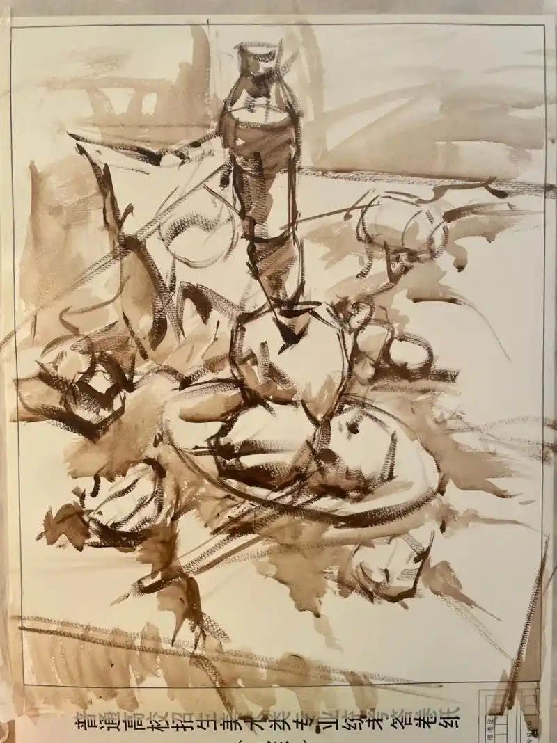 文萃最后一张水彩纸,发个步骤图纪念一下@#美术生 #联考美术 - 抖音