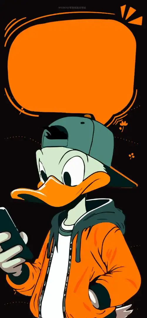 苹果壁纸分享#苹果iphone手机壁纸-唐老鸭