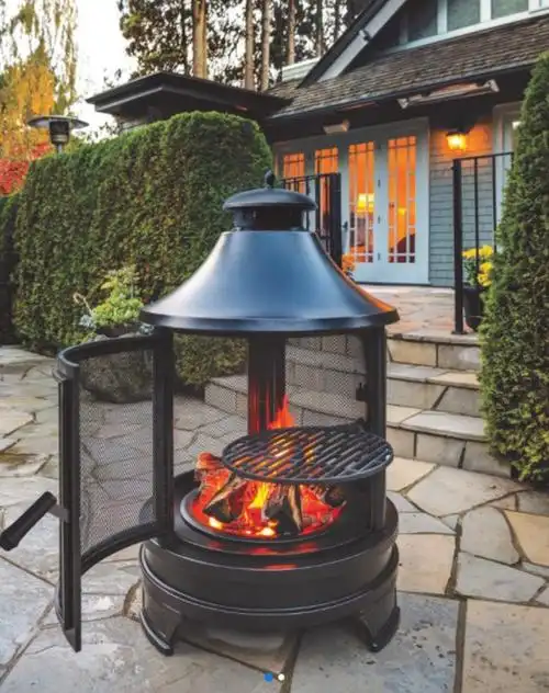 户外工匠庭院取暖烤火炉烧烤架炉具木炭别墅花园露台采暖壁炉出口