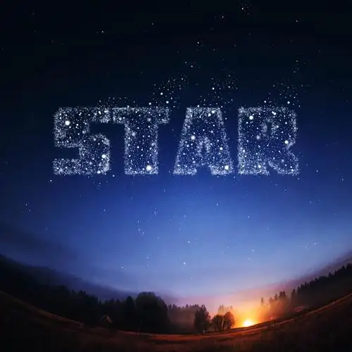 星空字|平面|字体/字形|修竹nicole - 原创作品 - 站酷 (zcool)