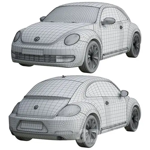 现代大众甲壳虫汽车-3d模型-模匠网,3d模型下载,免费模型下载,国外