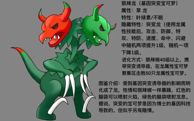 【宝可梦】【热狠龙】第一款基因突变宝可梦登场,背后有多少隐藏秘密?