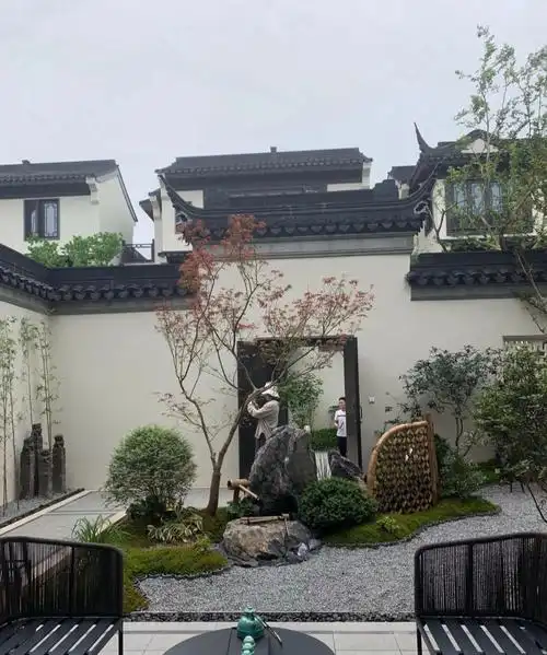 庭院日式枯山水造景