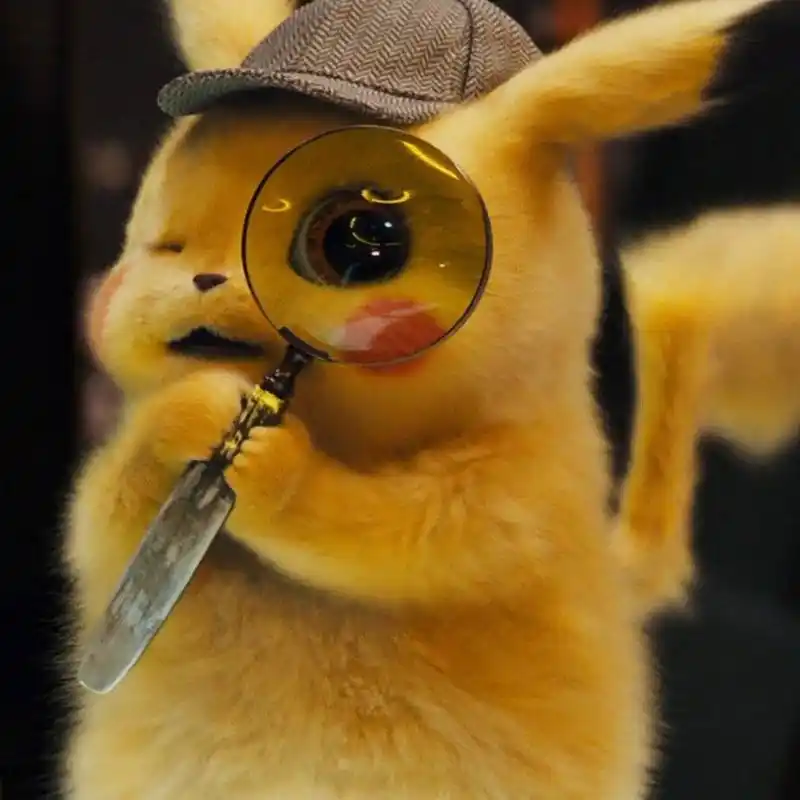 《大侦探皮卡丘》正版公仔,可爱到亲妈心都犯了,必须抱着看电影