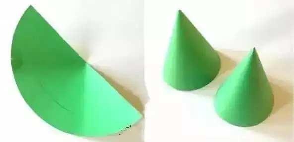 圆锥的做法,怎么用纸做一个漏斗或圆锥体?