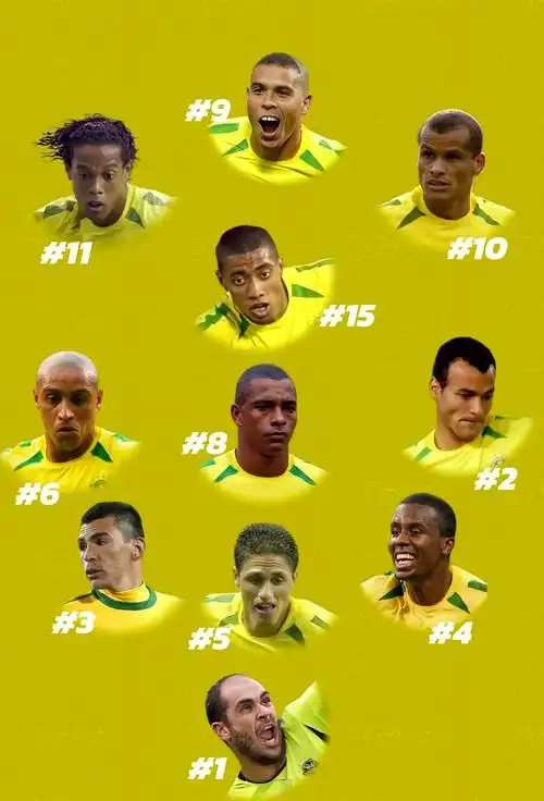 2002世界杯巴西队11大巨星