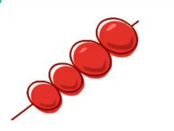 儿童创意画《好吃的冰糖葫芦》