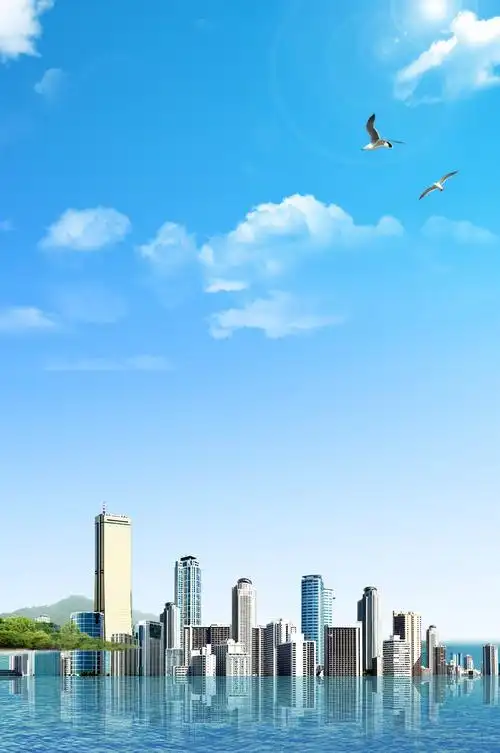 现代城市建筑海报设计模板素材