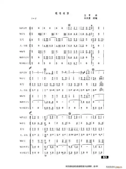 军乐歌唱祖国(总谱)1