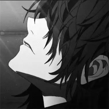 孤独伤感动漫男生头像图片合集 黑白深色系动漫emo男生头像_男生头像_