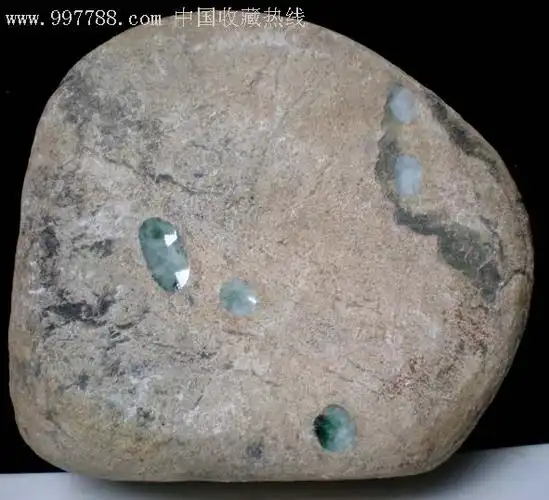 11号好水头翡翠玉毛石原石赌石玉石毛料赌料