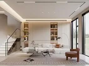 青岛小镇 435㎡ 轻奢风格装修效果图