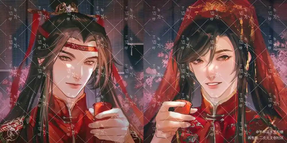 魔道祖师忘羡约稿画手:甘蓝08署名转载:允许,个人