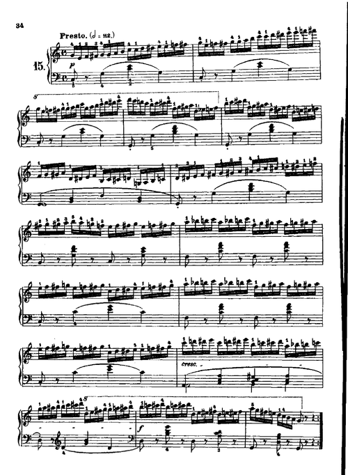 车尔尼299 键盘类 钢琴 - 全屏看谱