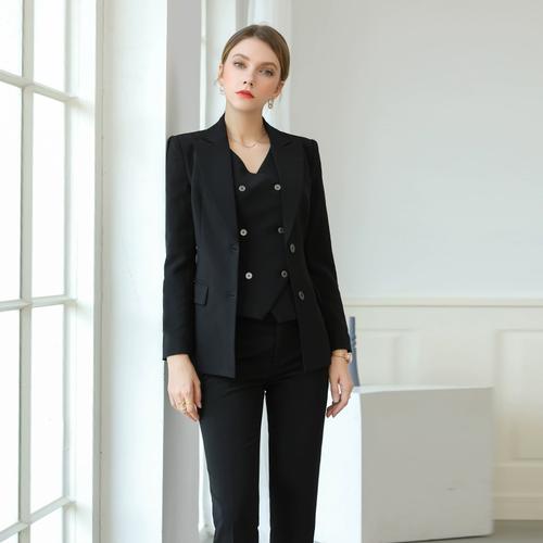 迪奥女王诗璐雅高级感职业西装三件套装女通勤气质女神范正装西服