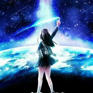星空下的女生头像梦幻星空下的女孩图片