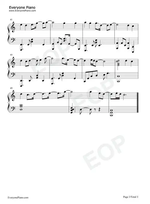 少年中国说钢琴谱-张杰-看谱啦