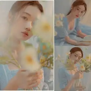 个人写真样片2022年影楼室内森系油画艺术照摄影高端摄影样照178