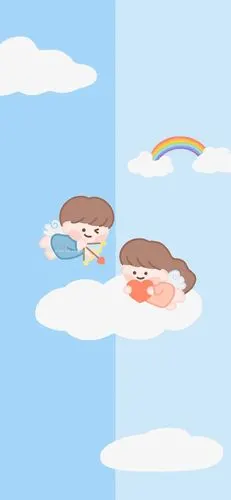 求一个分屏的聊天背景