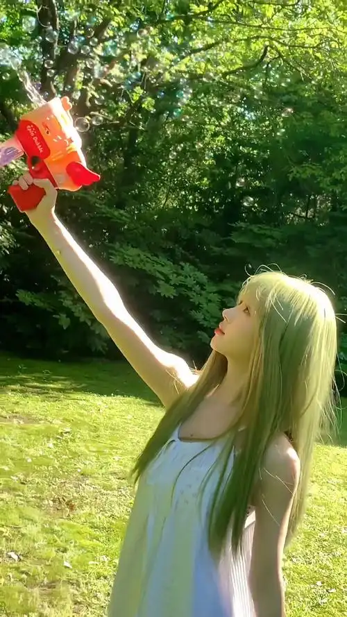 鞠婧祎绿发##鞠婧祎小绿仙精灵