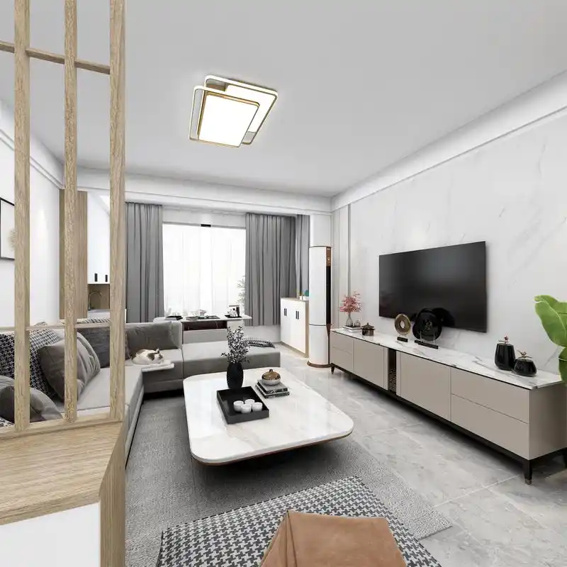 现代装修案例全国橡树珑湾二居室125平米装修效果图