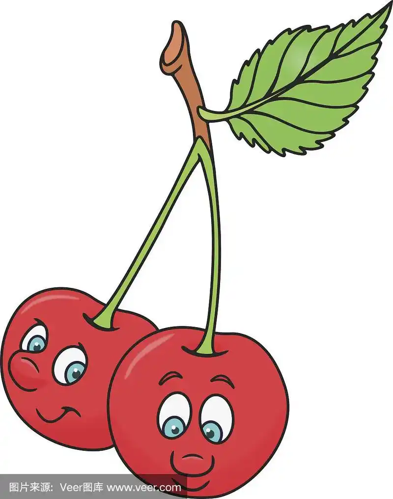 新鲜樱桃卡通