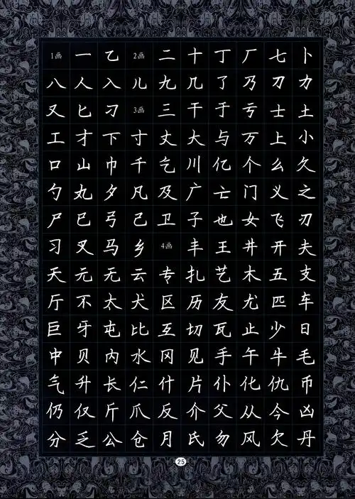 倪忠祥钢笔楷书3500常用字