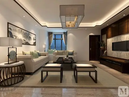 简中式风格设计理念就是结合现代简约风格和传统中式风格,用各自的