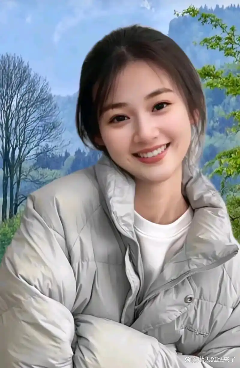 小酒窝美女小姐姐笑起来的样子真好看