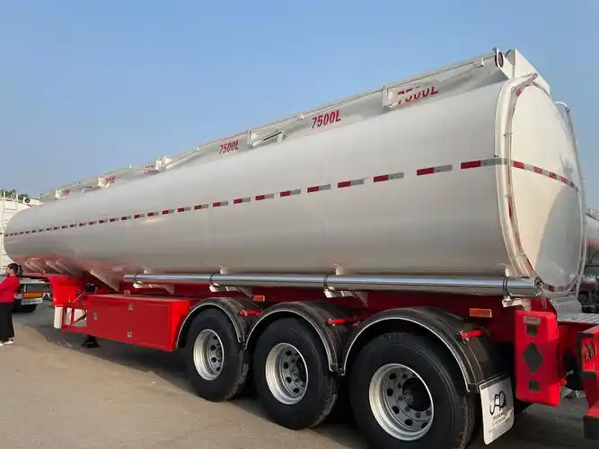 出厂价格三轴燃油油罐车半挂车45000升铝汽油油罐车半挂车 - buy