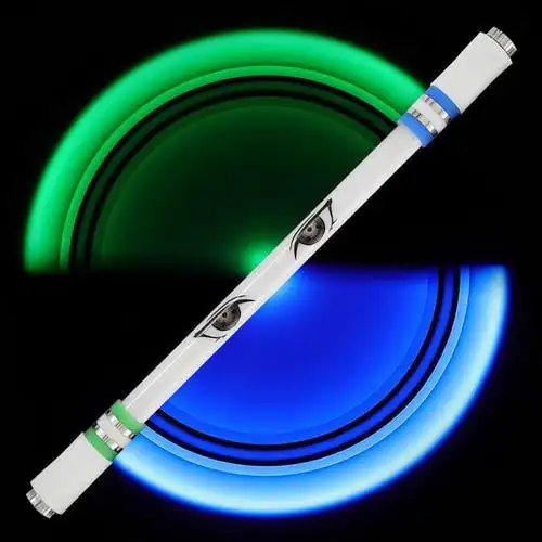 抖音同款发光转笔转转笔磁铁灯笔学生转笔初学者转笔减压笔a15绿色