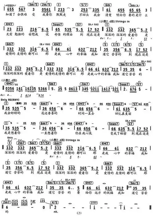 我会好好的 编配