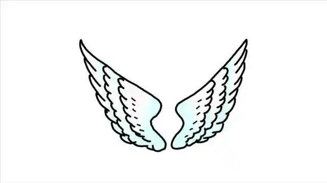 翅膀的画法 天使翅膀的画法