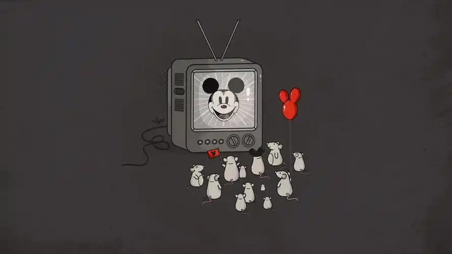 可爱米老鼠电脑桌面壁纸_可爱壁纸_墨鱼部落格