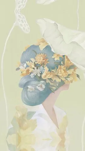 薄荷 绿 小清新 碎花 壁纸 背景图 微信 手机 聊天背景图