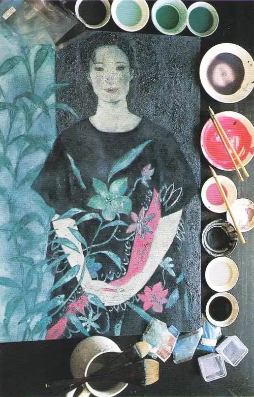 胡明哲岩彩人物画技法连载一