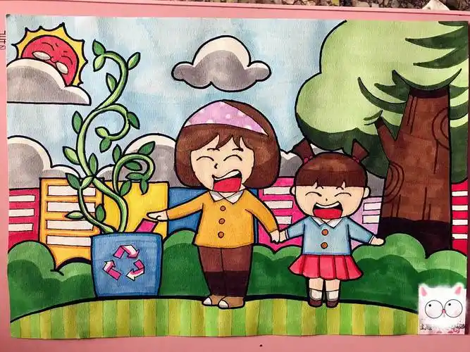 保护环境简笔画 保护环境简笔画手抄报