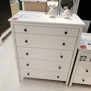 宜家白色五斗柜图片
