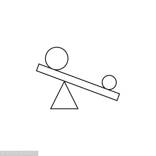 杠杆标志小圈摆动大圈