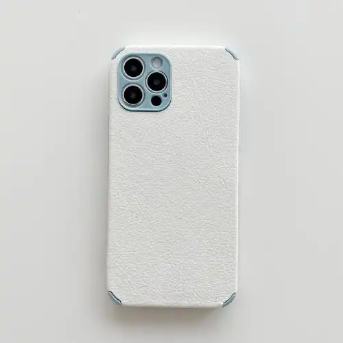 小羊皮适用苹果12手机壳全包贴皮素材打印加工iphone11白底彩绘