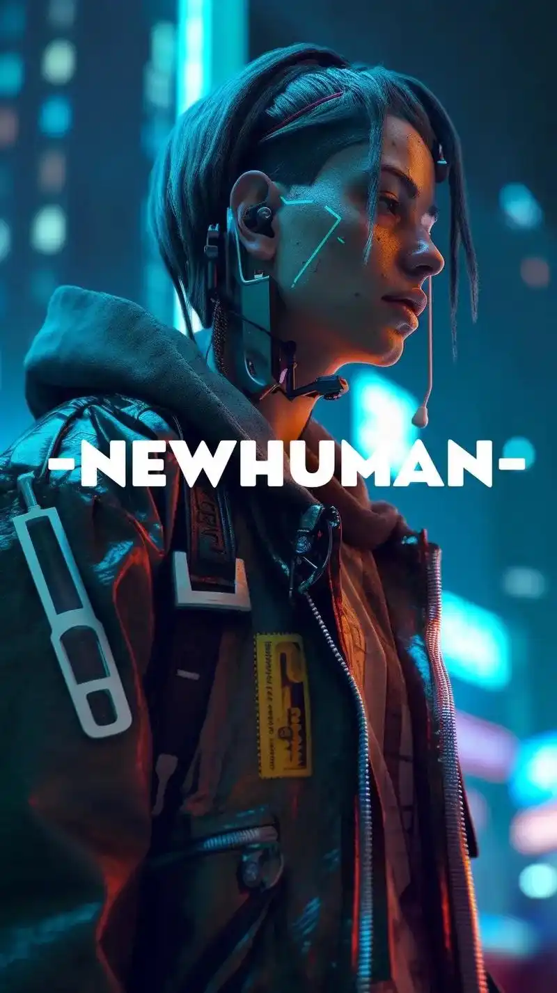 未来新新人类!#赛博朋克 #壁纸 #小丑女 #暗黑系 #高清 - 抖音