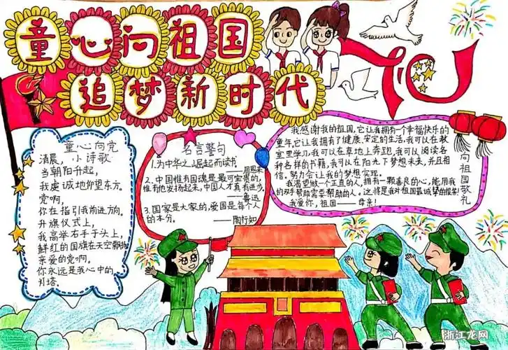 "童心向党庆百年"主题手抄报