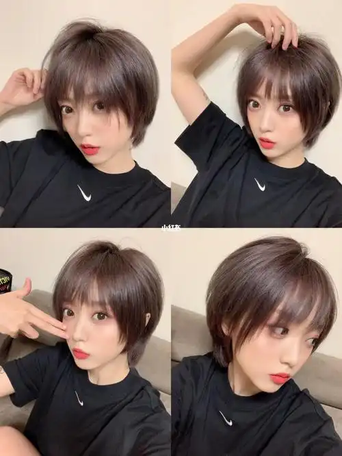 暖棕色减龄短发