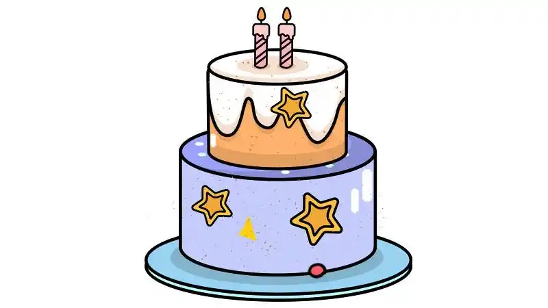 生日蛋糕简笔画生日蛋糕简笔画怎么画