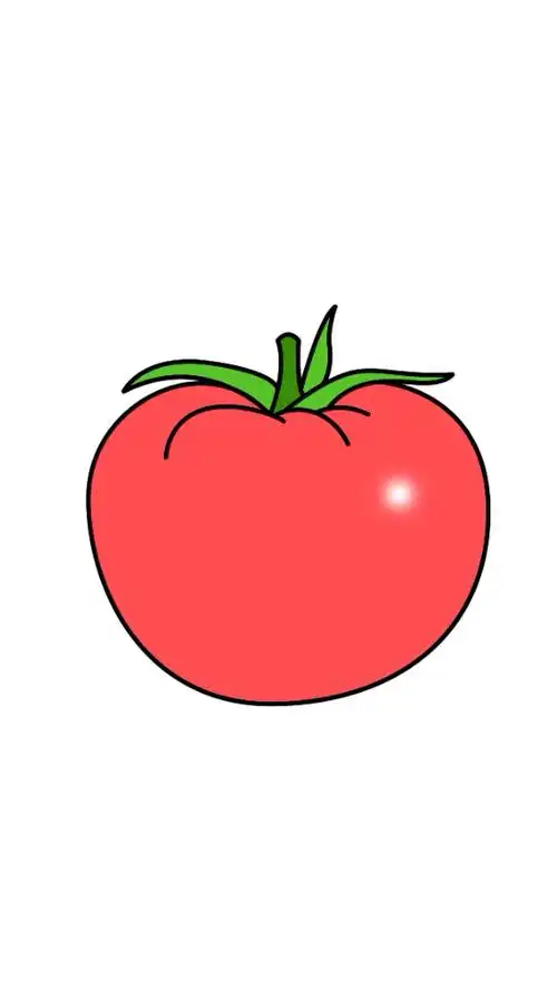 简笔画教程#教宝宝画西红柿简笔画